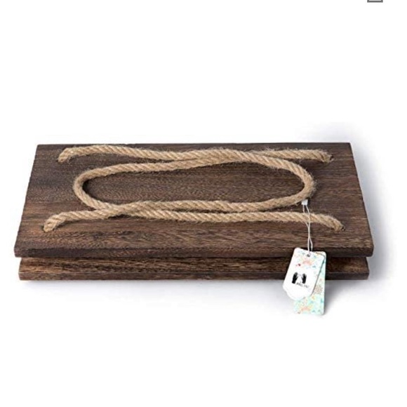 Wood & Rope Hanging Shelf - Picture 8 of 8